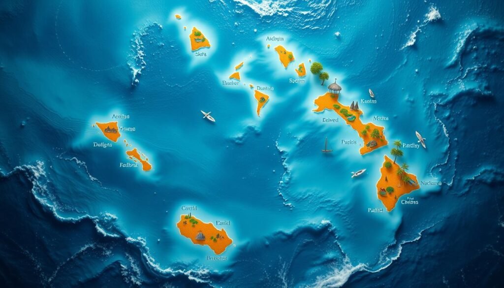 Mapa del Pacífico