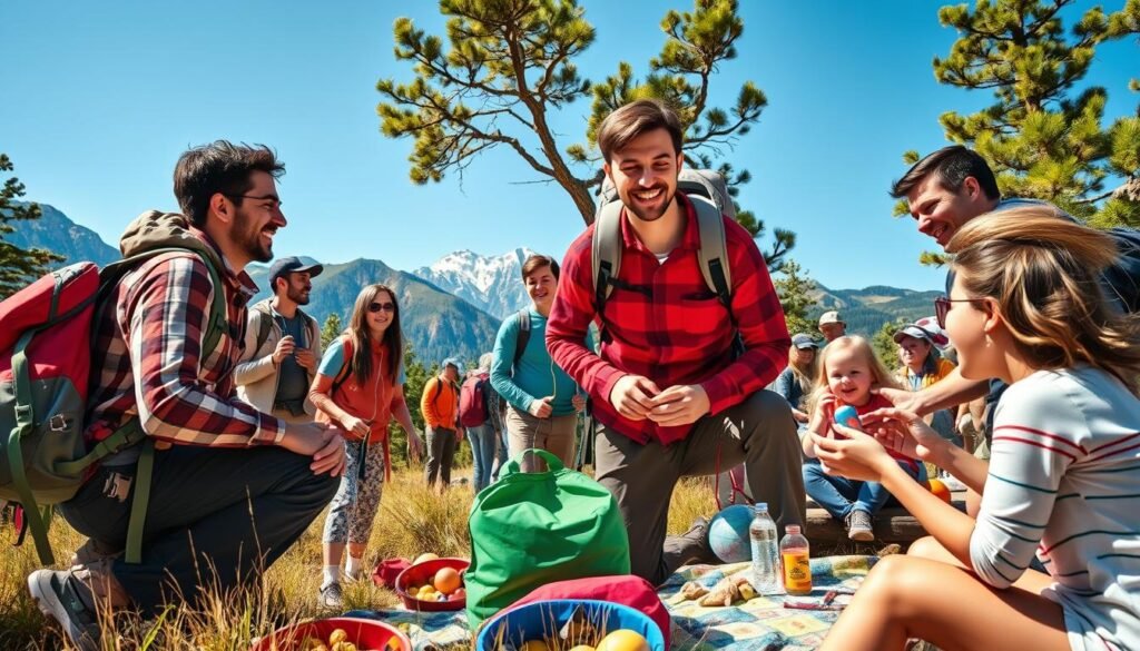 Actividades grupales en viaje