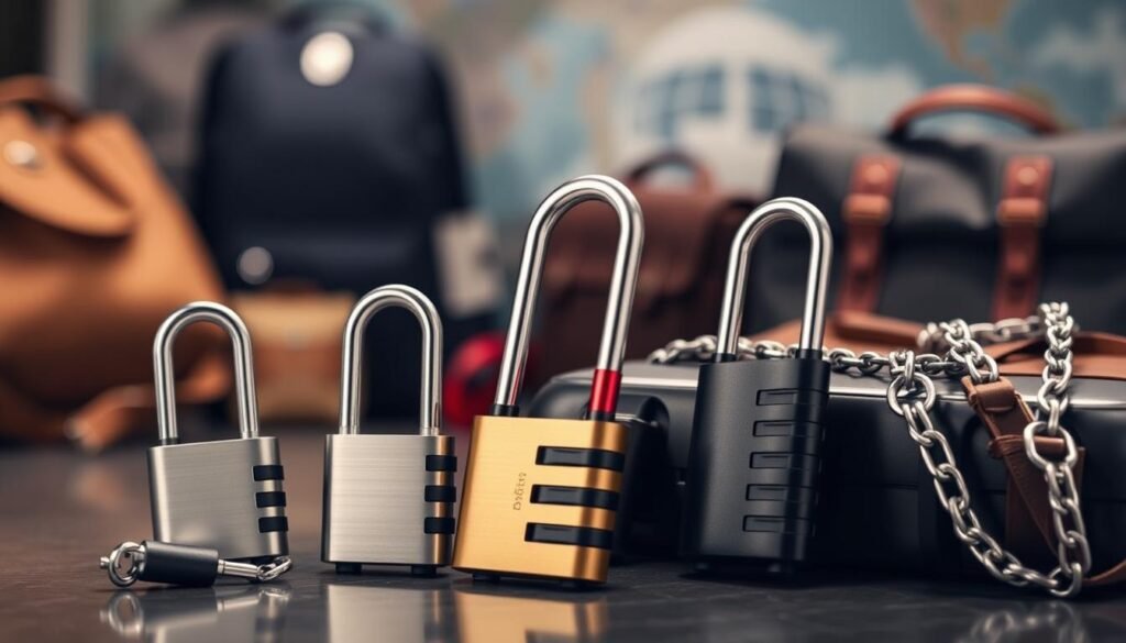 Cadenas y cerraduras portátiles para viajeros