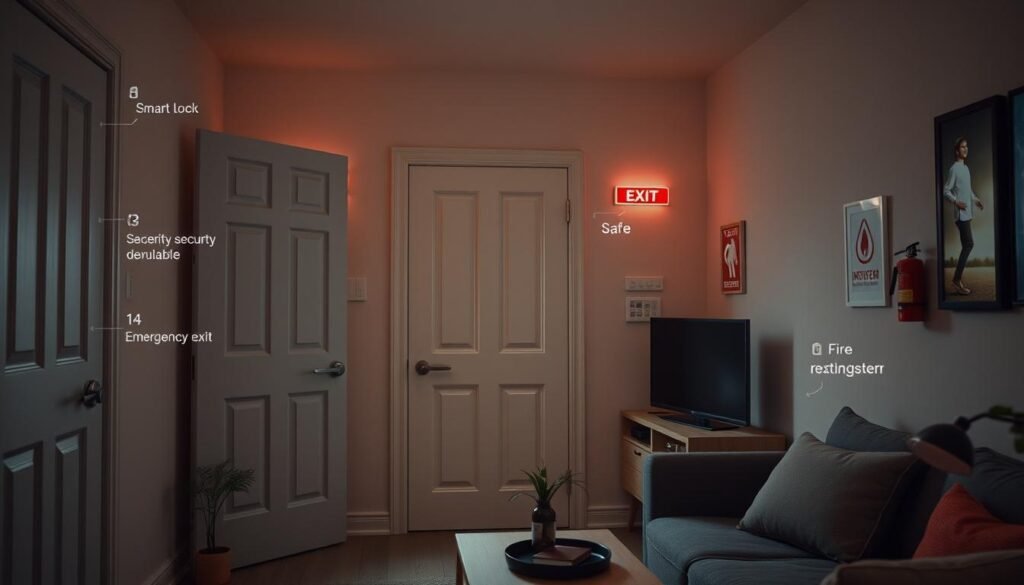 Características de seguridad en alojamientos Airbnb