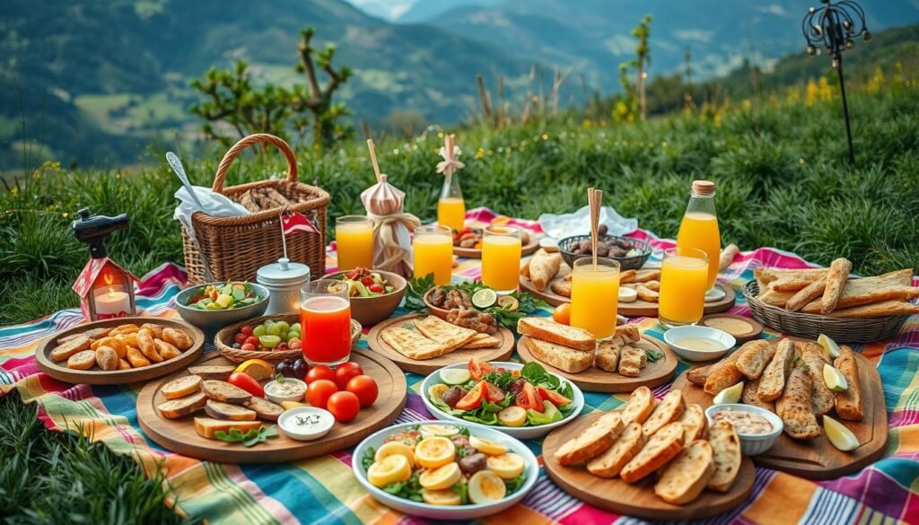 Comida en viajes grupales