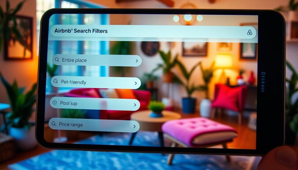 Filtros de búsqueda de Airbnb para alternativas a hoteles