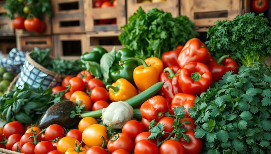Ingredientes locales frescos