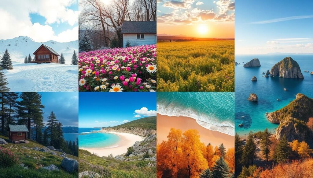 Los Mejores Destinos para Viajar en Invierno, Verano, Primavera y Otoño
