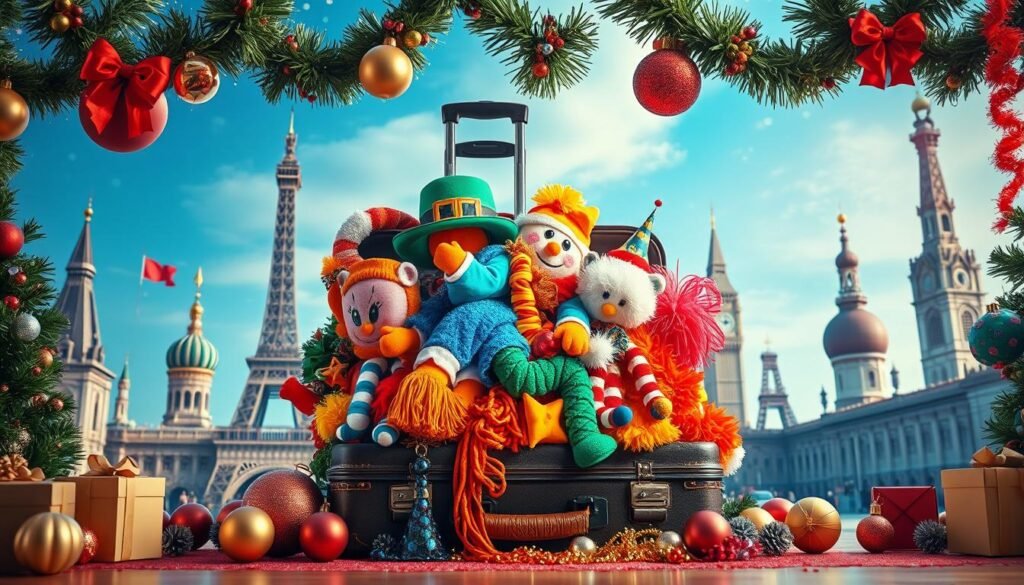 Preparación de viaje para festividades