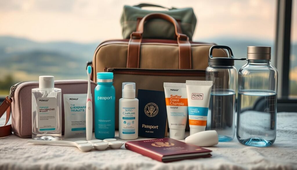 Productos de cuidado personal para viajeros