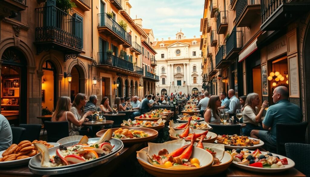 Tapas españolas en ciudades gastronómicas