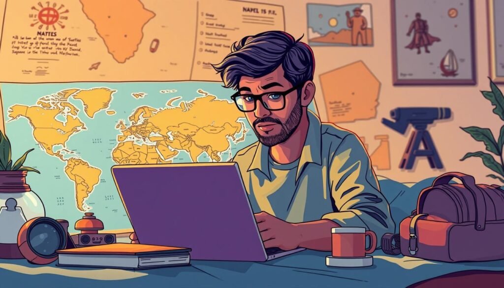 Investigación de destino para viajar de forma segura