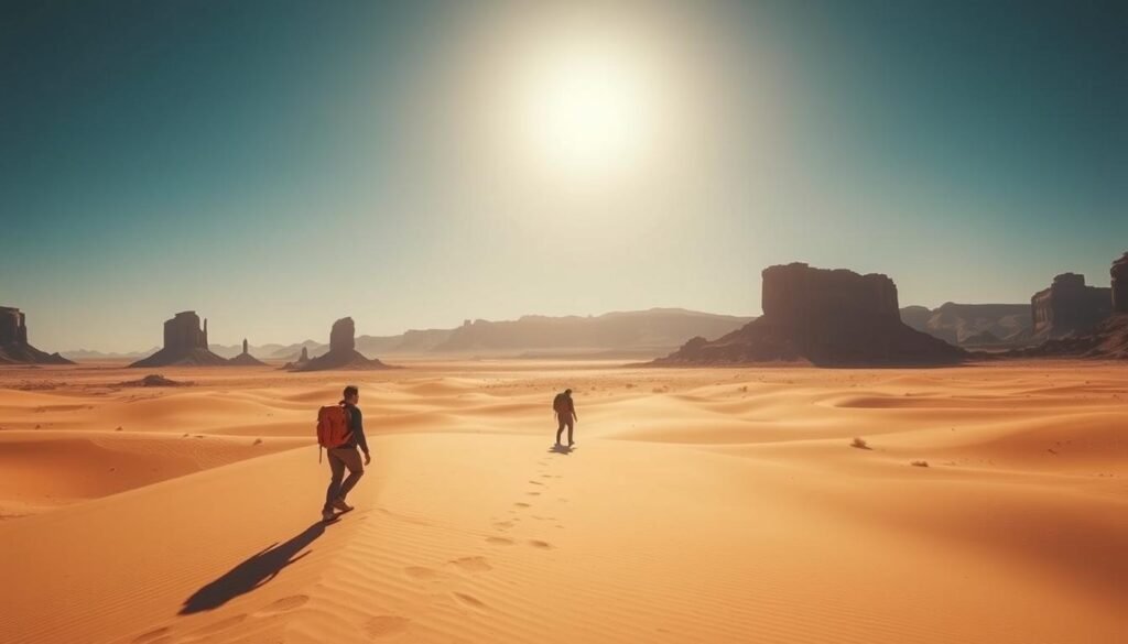Paisajes del desierto para viajes de aventura