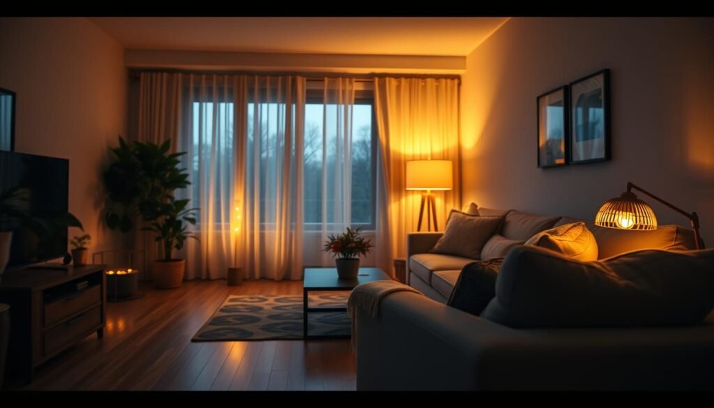 Iluminación interior para fotografía de Airbnb