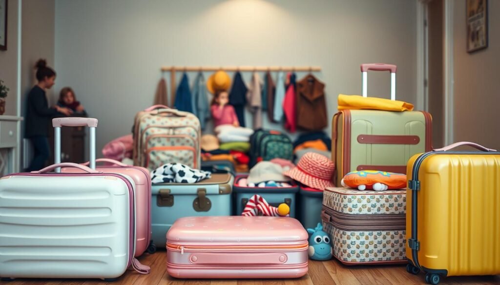 Maletas para niños preparadas para viajar