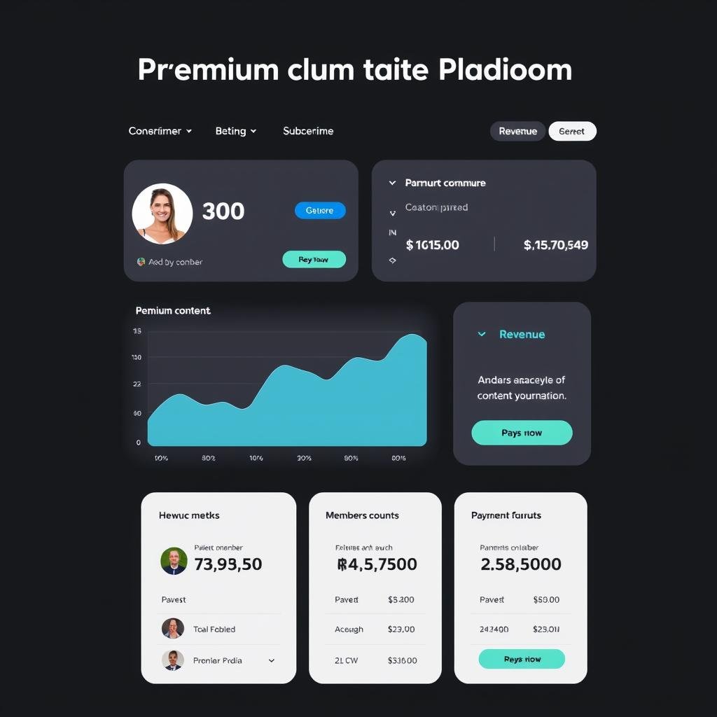 Plataforma de contenido premium con suscriptores pagando mensualmente para ganar $10,000 en 21 días