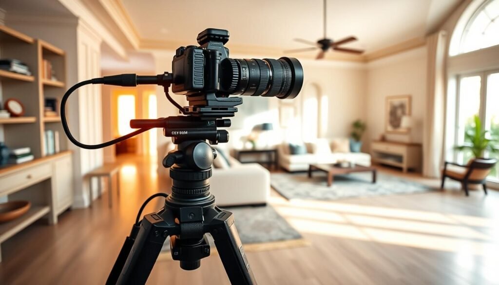 Preparación de espacio para fotografía de alquiler vacacional