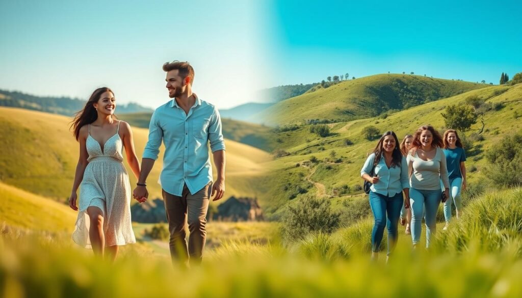 Viajes en pareja vs. viajes en grupo: ventajas y caos de cada uno