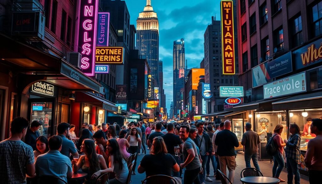 Vida nocturna económica en Nueva York