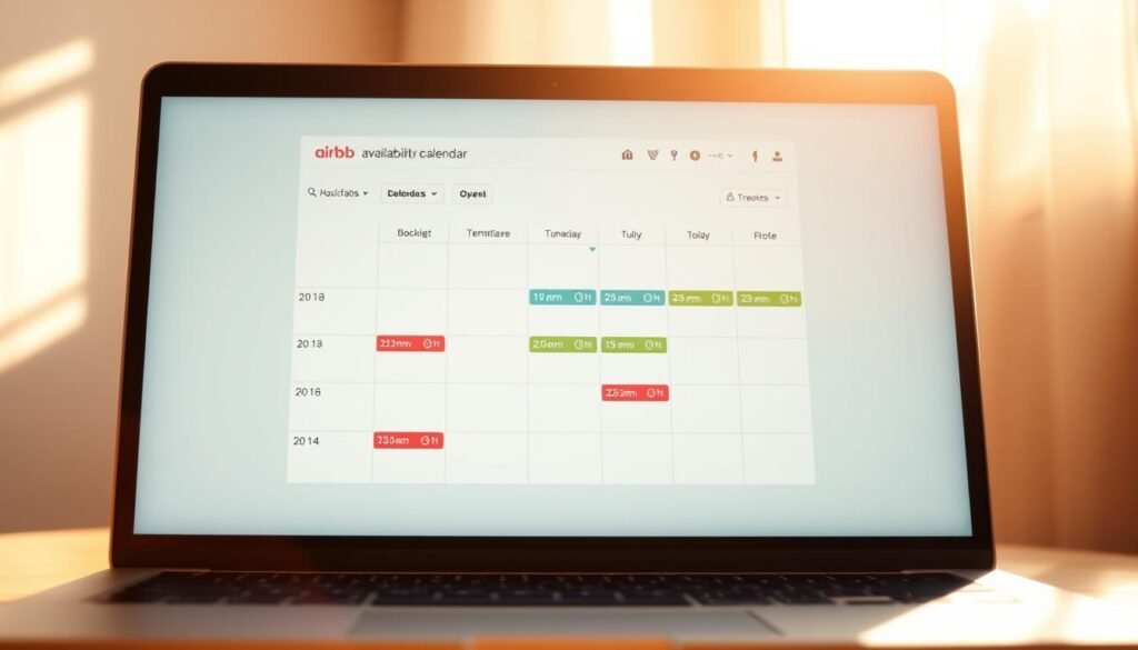 Calendario de disponibilidad de Airbnb