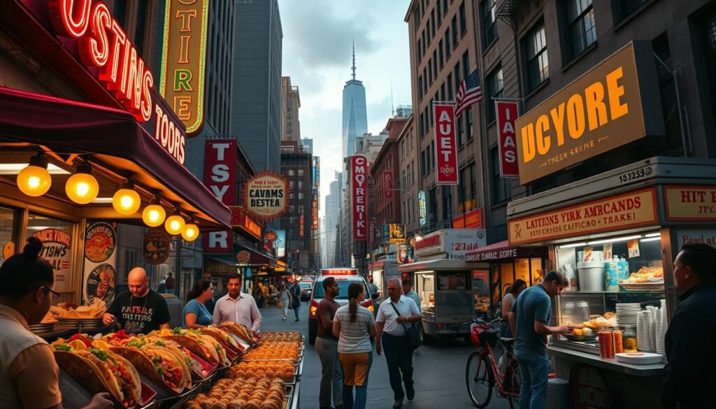 Comida callejera de Nueva York