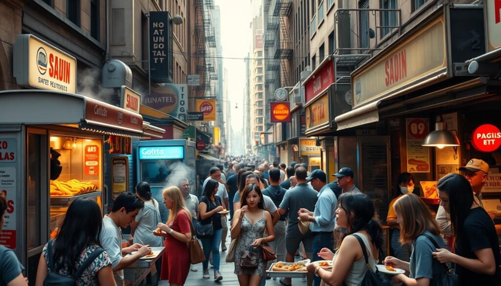 Comida económica en Nueva York