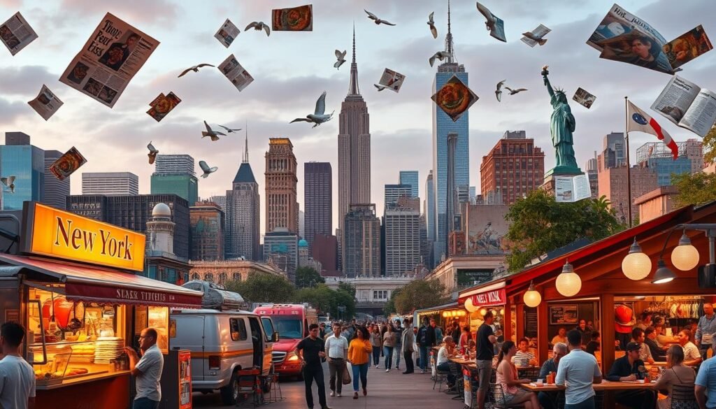 Gastronomía de Nueva York en medios
