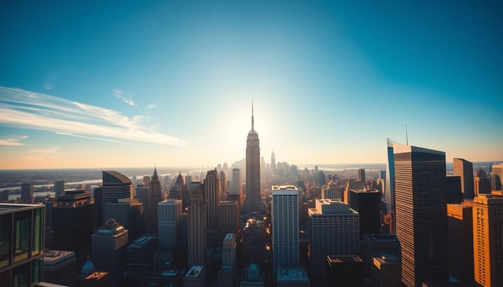 Horizonte de Manhattan desde Edge en Hudson Yards
