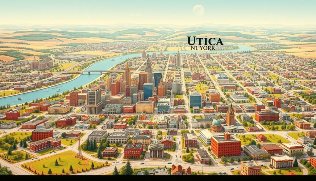 Mapa turístico de Utica NY