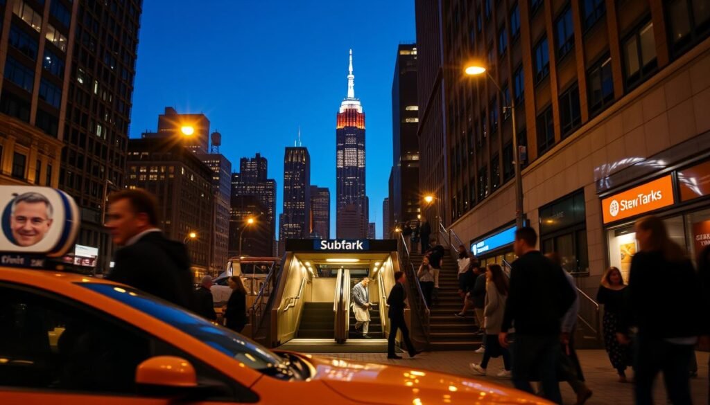 Transporte nocturno en Nueva York Transporte nocturno en Nueva York