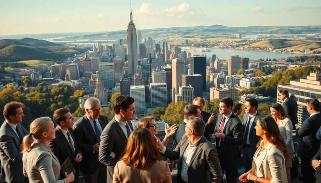 negocios en todo el estado de New York
